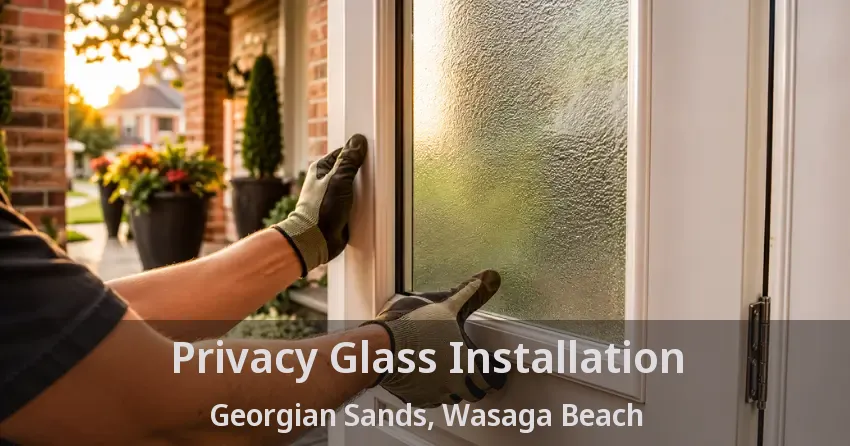 Privacy Glass Installation Georgian Sands, Wasaga Beach - ON