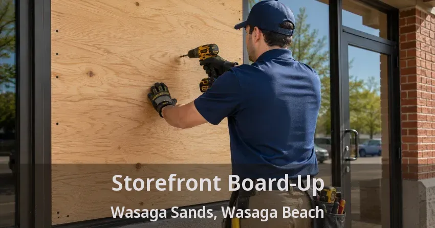 Storefront Board-Up Wasaga Sands, Wasaga Beach - ON