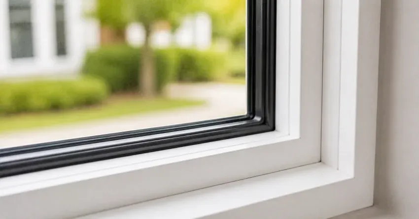 technician repairing window and door hardware in Fernbrook, Wasaga Beach home