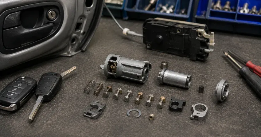 technician testing a car key fob during Car Lock Repair Fernbrook, Wasaga Beach